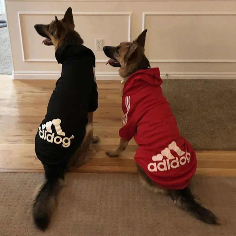 Winter Adidog Sport Hoodies: Cozy Pet Apparel for Dogs and Cats