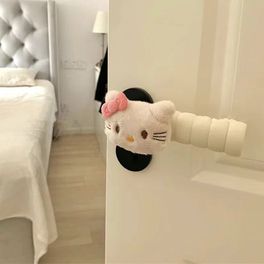 Sanrio Hello Kitty Y2K Handle Protector Kawaii Cute Cartoon Anime Home Children's Room Antistatic Decoration Toys Girls Gifts