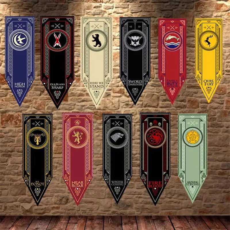 Game of Thrones Home Decor Flags And Banner  A Song of Ice and Fire Party Bar Room Indoor Outdoor Club Decoration Toys