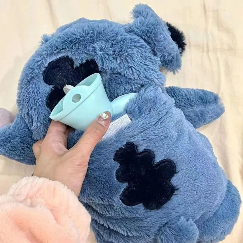 Disney Stitch Anime Winter Extra Large Plush Hot Water Bottle Women's Home Water Filling Hand Warmer Holiday Gift For Girlfriend