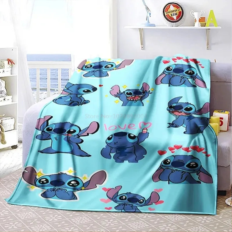 Pokemon Cartoon Anime Flannel Blanket Pikachu Figures Home Sofa Lunch Break Blankets Children Student Blankets Nap Cover Kids